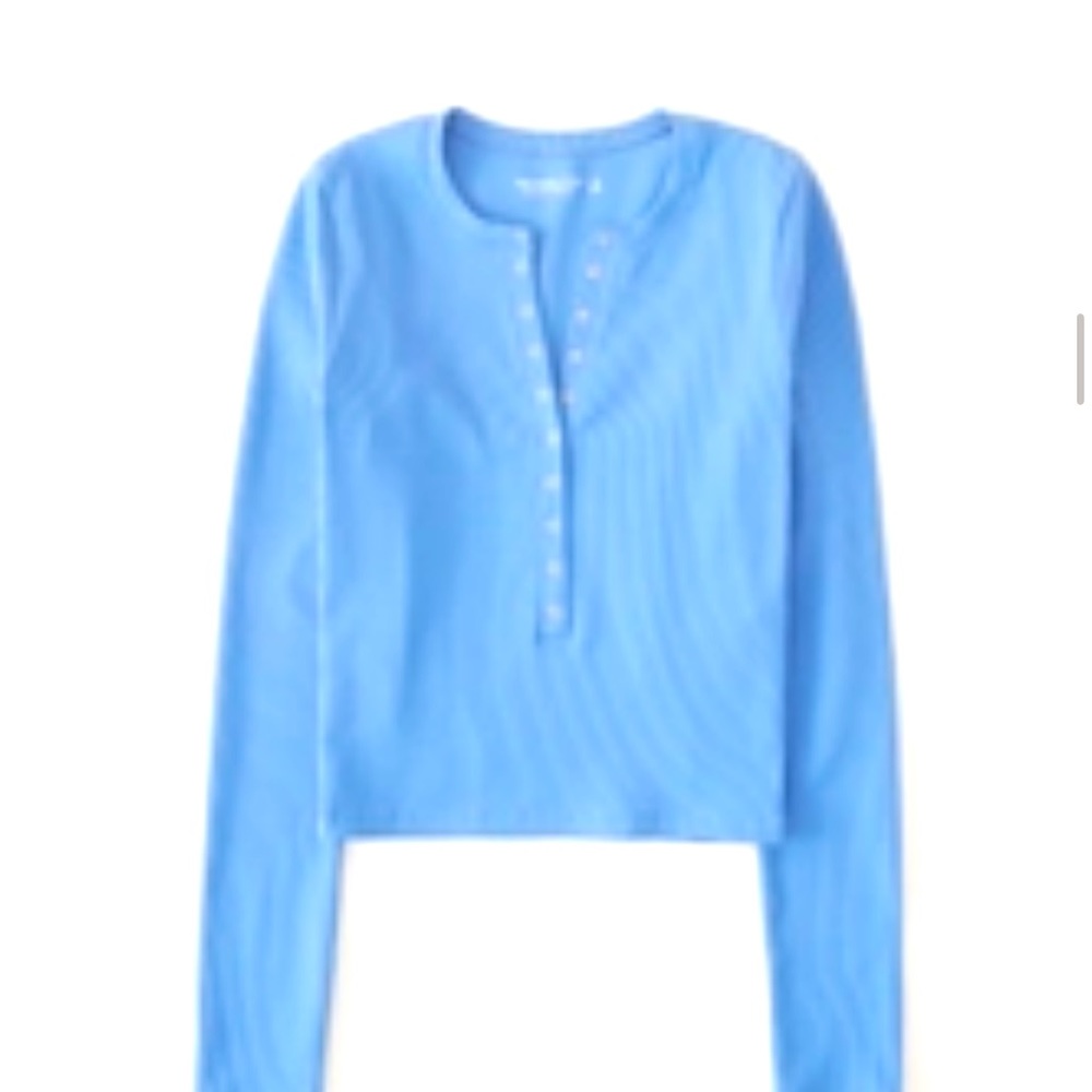 Abercrombie Long Sleeve Seamless Rib Fabric Henley Women’s Size Large